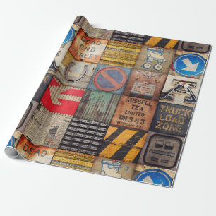 Industriedesign-Geschenkpapier oder für Decoupage Geschenkpapier