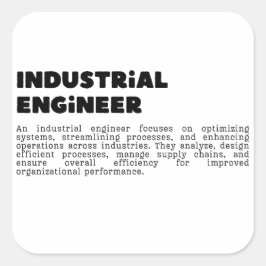 Industrieentwicklung: Systemoptimierung und EFF Quadratischer Aufkleber
