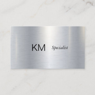 industriell   Metallisch   Shiny   Einfache Minima Visitenkarte