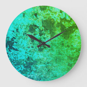 Industriell Rustikale Inspirierte Kunst Moderne Tr Große Wanduhr
