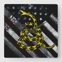 Industrielle amerikanische Flagge und Schlangenuhr