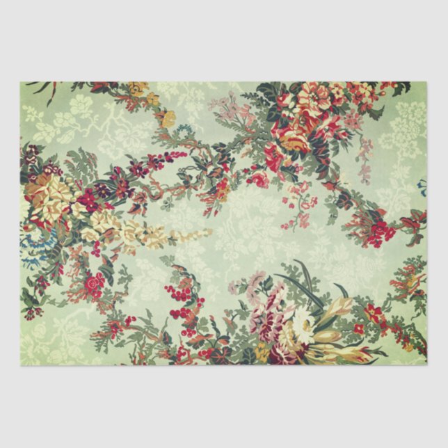 Industrielle Blumenkunst des 19. Jahrhunderts  Seidenpapier (Vorderseite)