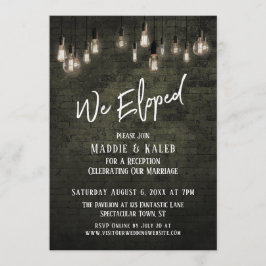 Industrielle Brille mit Edison Lights - Wir haben Einladung