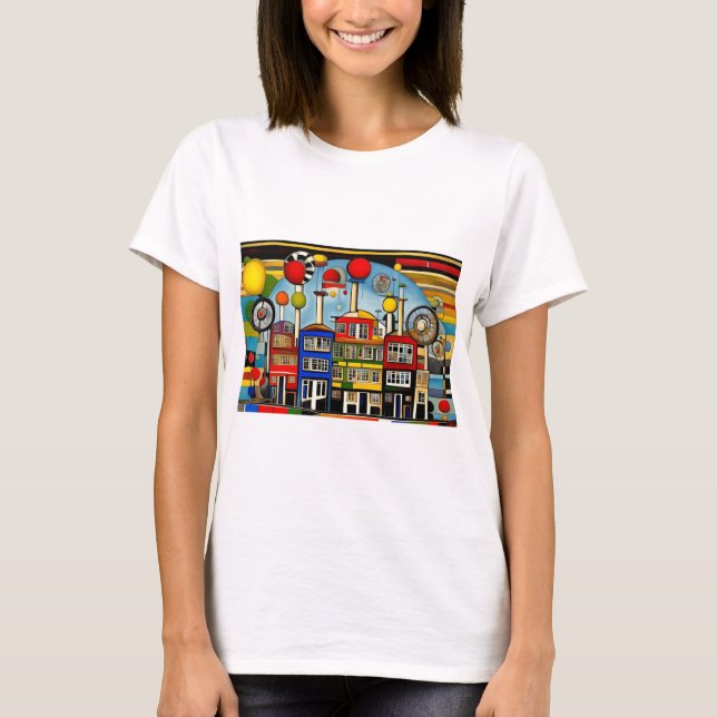 Industrielle Gebäude T-Shirt (Vorderseite)