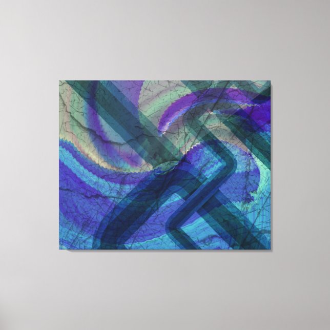 Industrielle Landschaft Abstrakt 4 gestreckte Lein Leinwanddruck (Vorderseite)