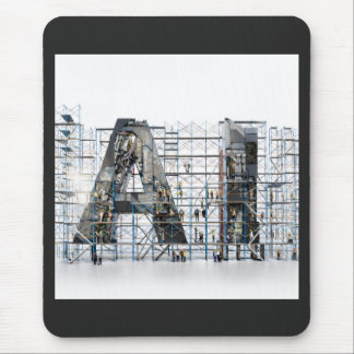 Industrielle Letterform – KI Mousepad