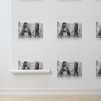 Industrielle Letternarchitektur Kunst Tapete