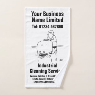 Industrielle Reinigungsdienstleistungen Design Handtuch