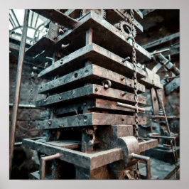 Industrielle Skulptur: Geschichtete Perspektive de Poster