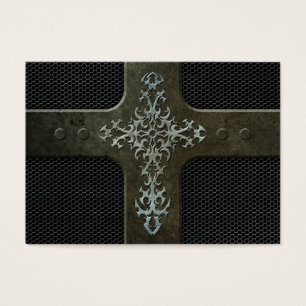 Industrielle Stahlmaschen-gotisches Kreuz