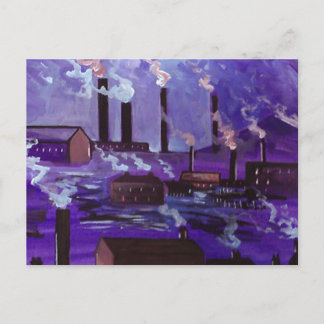 INDUSTRIELLE SZENE POSTKARTE