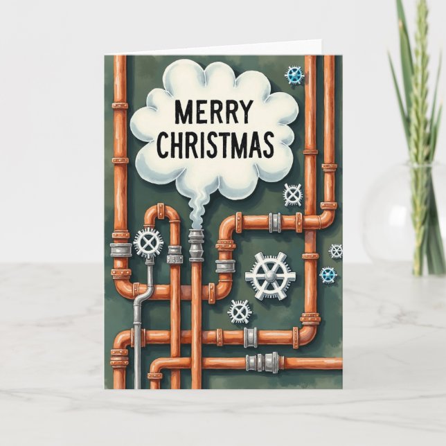 Industrielle Weihnachtskarte Karte (Vorderseite)