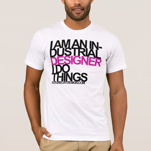 industrieller Designer T-Shirt (Vorderseite)