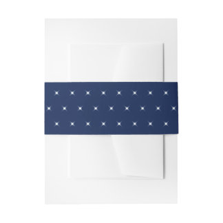 Industrielles Blau Twinkle Lights Muster Einladungsbanderole