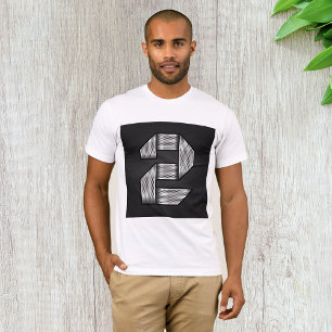 Industrielles Chrom Nummer 2 Bold Metallic T-Shirt