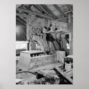 Industrielles Foto - Sägewerk Poster