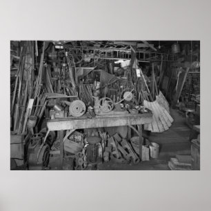 Industrielles Foto: Windmühle Factory Blacksmith S Poster