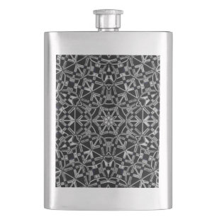 Industrielles Mandala Flachmann