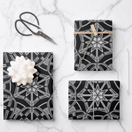 Industrielles Mandala Geschenkpapier Set