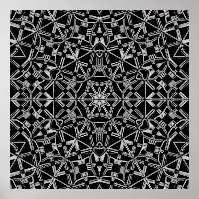 Industrielles Mandala  Poster (Vorne)