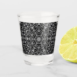 Industrielles Mandala Schnapsglas