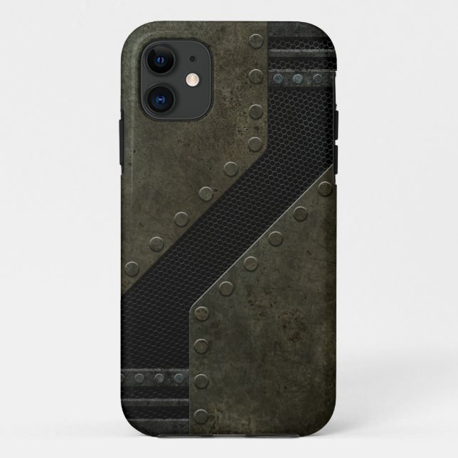 Industrielles Maschen-Muster Case-Mate iPhone Hülle (Rückseite)