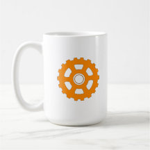 Industrielles oranges Zahnrad