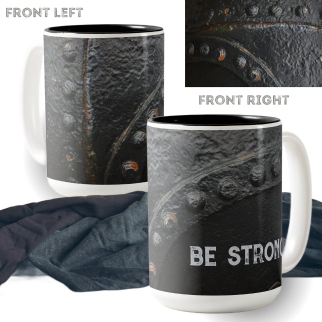 Industriestandstil aus Schwarzmetall Zweifarbige Tasse (Von Creator hochgeladen)