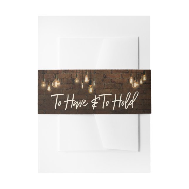 Industriesteine Edison Lights zu haben und zu halt Einladungsbanderole (Vorderseite Beispiel)