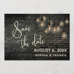 Industriesteine, Vintage Leuchten, Save The Date