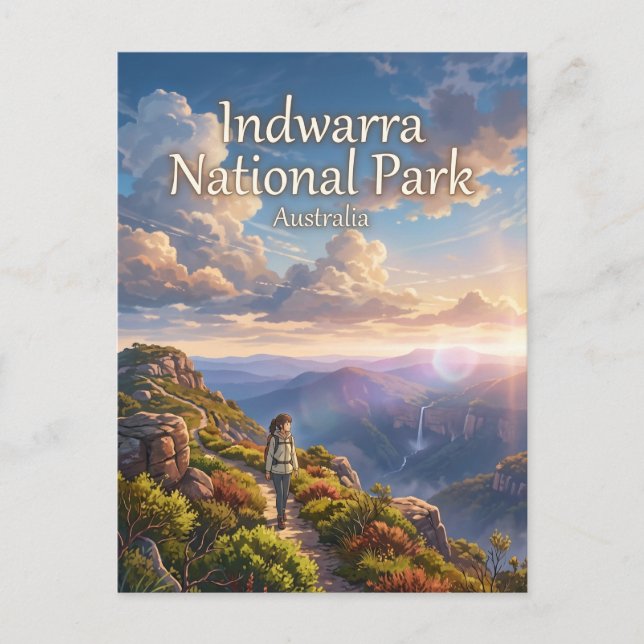 Indwarra Nationalpark Australien Postkarte (Vorderseite)