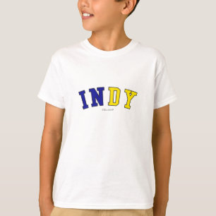 Indy in den Indiana-Staatsflaggenfarben T-Shirt
