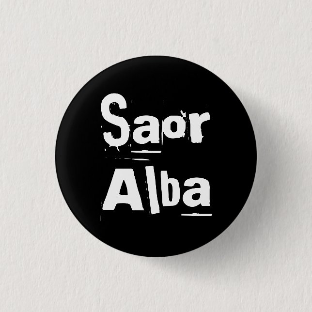 Indy PunkSaor gälisches Schottland alba Pinback Button (Vorderseite)