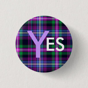 Indy Tartan-ja Schottland-Unabhängigkeit Pinback Button