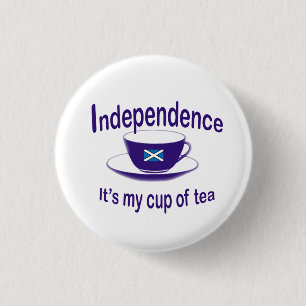 #indyref Unabhängigkeit meine Tasse Tee Knopf Button