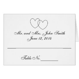 "Ineinander greifenherz-" Platzkarten