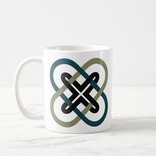 Ineinandergreifender X-Klassiker-Mug Kaffeetasse (Links)
