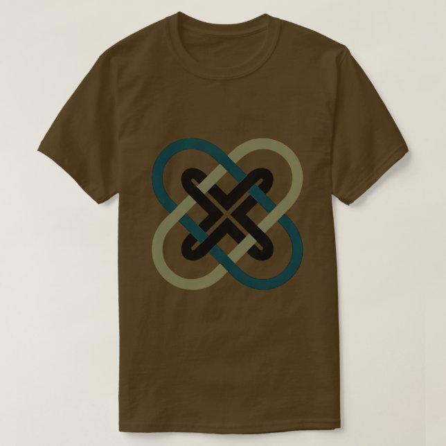 Ineinandergreifendes X-Dunkles T-Shirt (Design vorne)
