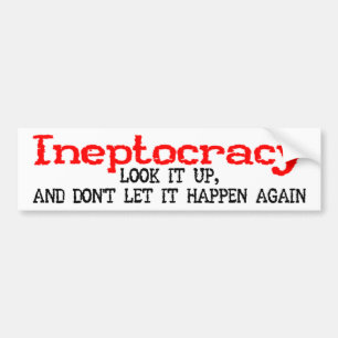 Ineptocracy Autoaufkleber