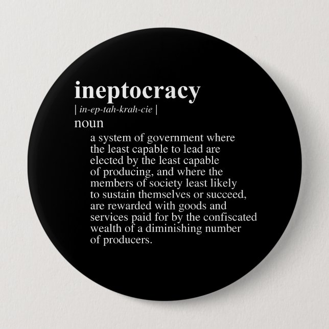 Ineptocracy Definition.png Button (Vorderseite)