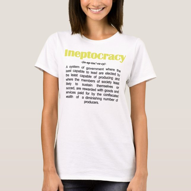 Ineptocracy Definitions-T - Shirt (Vorderseite)