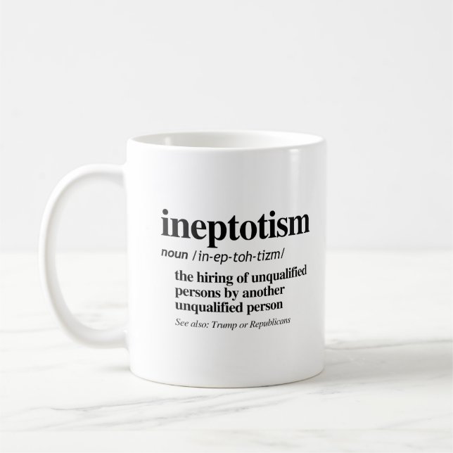 Ineptotismus Definition Tasse (Links)