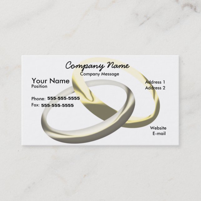 Iner schloss zu visitenkarte (Vorderseite)