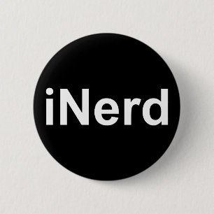 iNerd nicht iPhone oder iPad witziges humorvolles Button