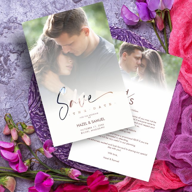 Inexpensive Low Cost Modern Vellum Effect Wedding (Von Creator hochgeladen)