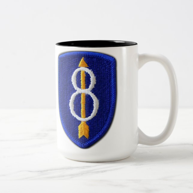 Inf Div Infanterie ID veterans Deutschland Zweifarbige Tasse (Rechts)