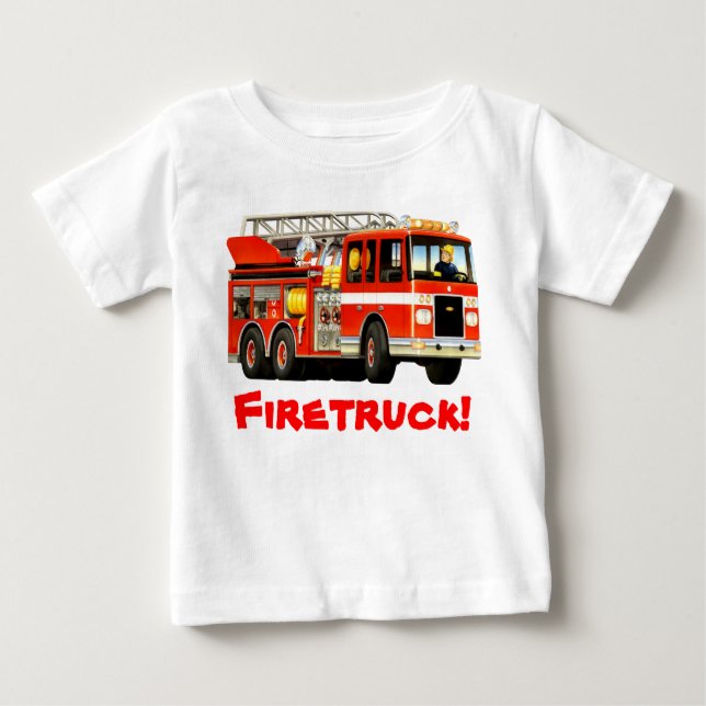 Infant Fire Truck Baby T-shirt (Vorderseite)