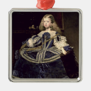Infanta Margarita in Blau, 1659 Ornament Aus Metall