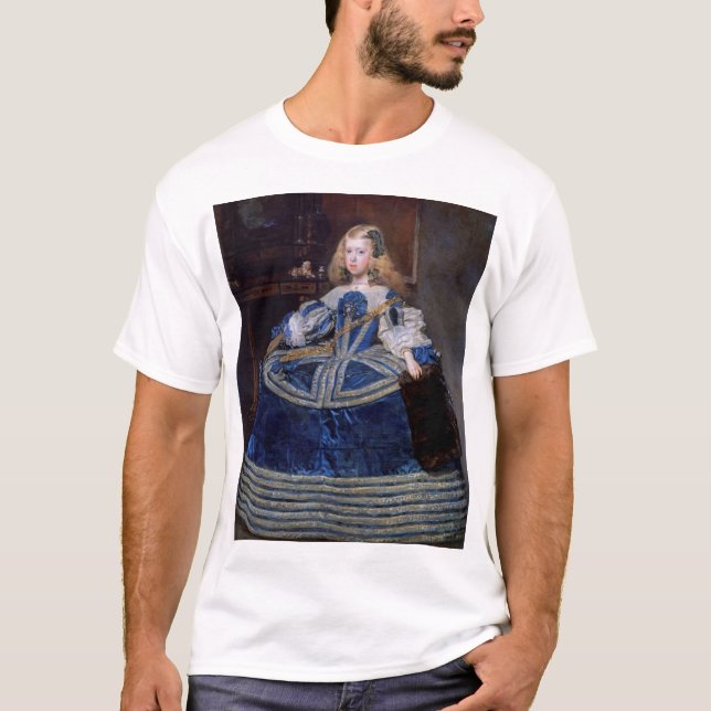 Infanta Margarita Teresa Blue Dress, Velazquez T-Shirt (Vorderseite)
