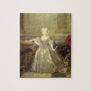 Infanta Maria Ana Victoria de Borbón, 1724 (Öl an Puzzle